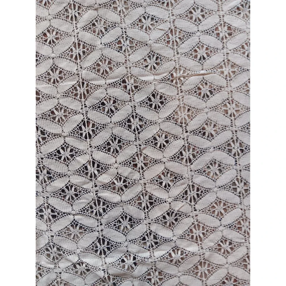 Vintage Lace crocheted Tablecloth 39 X 61 Granny core. cottage core #4